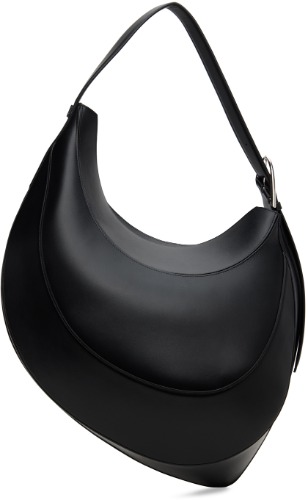 Black Large Smooth Spiral Curve 02 Bag