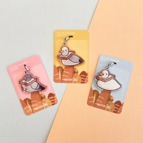 Bread Birds Phone Charms | Etsy