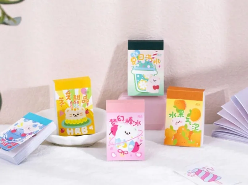 Mini Sticker Book 50 Pcs / Korean Stationery / Kawaii | Etsy