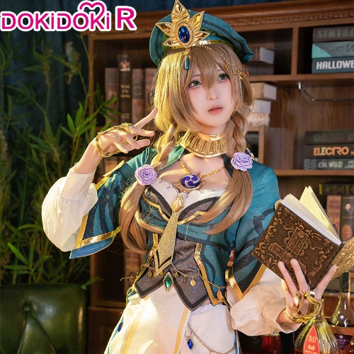 【Size S-3XL 】DokiDoki-R Game Genshin Impact Cosplay A Sobriquet Under Shade Lisa Costume | XL-PRESALE