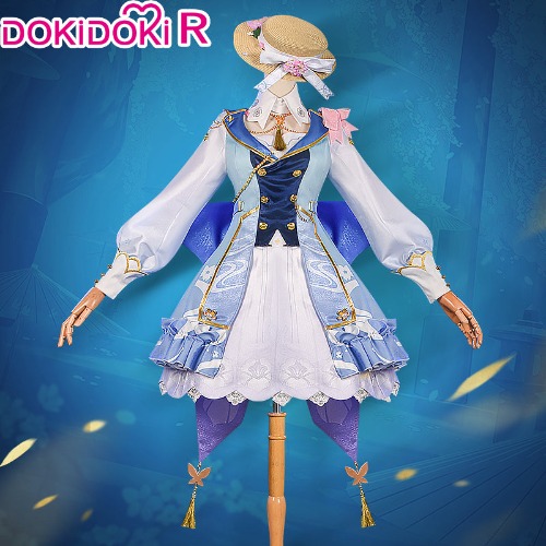 【Size S-3XL】DokiDoki-R Game Genshin Impact Cosplay Kamisato Ayaka Springbloom Missive Costume | XL-PRESALE
