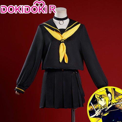 【Size XS-XL】DokiDoki-R VOCALOID Hatsune Kagamine Rin Cosplay Costume JK | XL-PRESALE