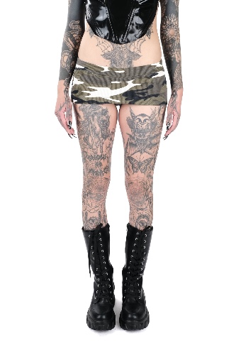 Midnight Micro Skort Camo | M / Rib Knit Camo