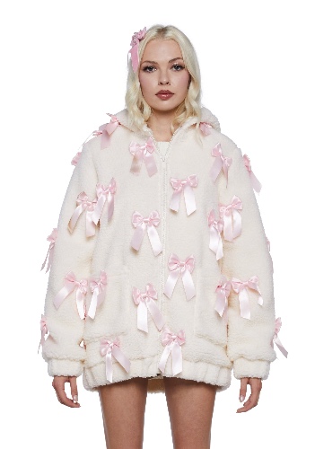 Pinky Promise Sherpa Hoodie | Small