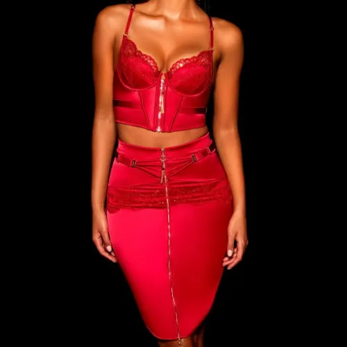 Honey Birdette Gloria set - bustier & skirt