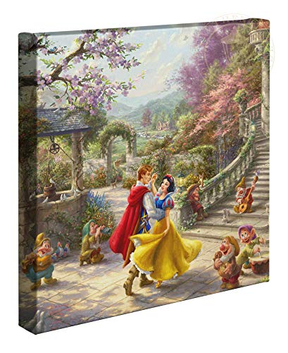 AMAZON | Thomas Kinkade Studios Disney Snow White Dancing in The Sunlight 14 x 14 Gallery Wrapped Canvas - Canvas - 14" x 14"