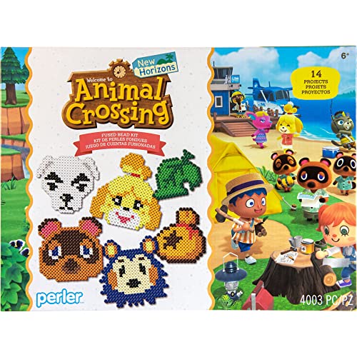 Perler 80-54498 Animal Crossing Deluxe Box Fuse Bead Kit for Kids and Adults, Pattern Sizes Vary, Multicolor, 4004pcs - Animal Crossing - Animal Crossing - Box Kit