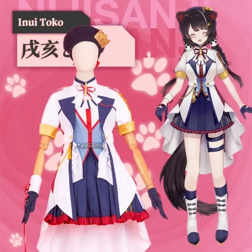 VTuber Inui Toko Women's clothing cosplay Idol costume set