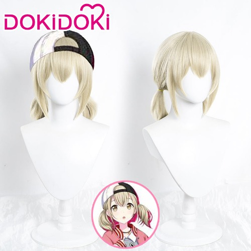 【Ready For Ship】DokiDoki Game Project Sekai Colorful Stage!  Cosplay Azusawa Kohane Cosplay Wig Short Light Flax | Azusawa Kohane
