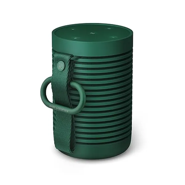 Bang & Olufsen Beosound Explore - High-end Wireless Portable Bluetooth Speaker for Outdoor, Home and Travel, 360 Degree IP67 Waterproof Speaker with Playtime Up to 27 Hours - Green - Green - Normal - Single