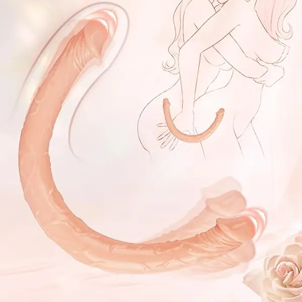 U4y-16.5 inches Silicone Material Flexible Female Big Cock Tools Used in Everywhere You Wanted