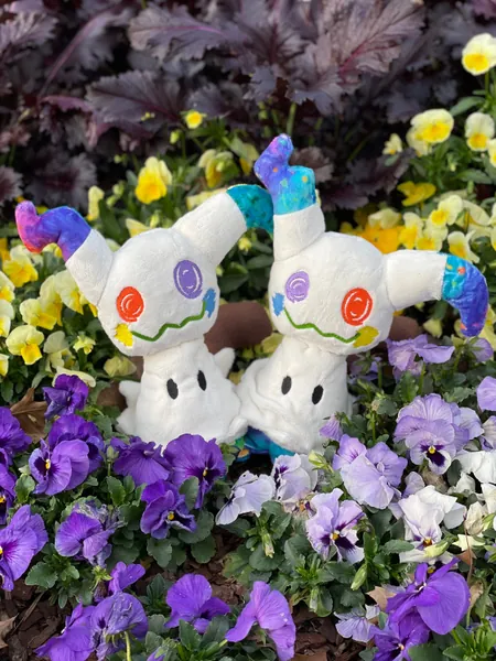 Rainbow Crayon Monster plushie plush toy stuffed animal handmade