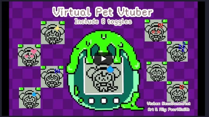 Virtual Pet Vtuber Model by Pearli (@pearlicore)