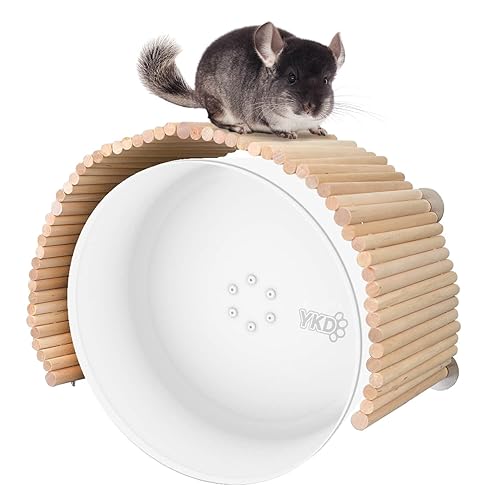 YKD Chinchilla Natural Birch Wood Flexible Platform Toy, Chinchilla Running Wheel Fence, Small Animal Climbing Toys for Chinchilla Guinea Pig Rabbit Hamsters Gerbils Rat and Other Small Animals - Extra Large