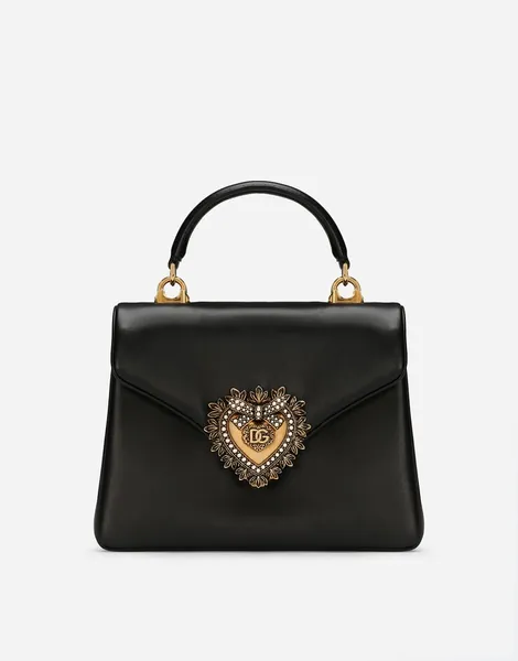 Devotion handbag in Black for Women | Dolce&Gabbana® US