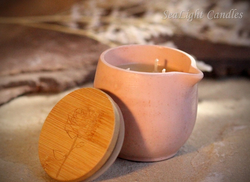 Body Candle ~ Geranium, Grapefruit, Jasmine ~ Natural Candle 