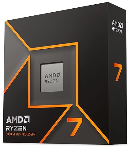 AMD Ryzensets 7 9700X Processor (8 Cores/16 Threads) 65W DTP, AM5 socket, 40MB Cache, Up to 5.5 GHz max boost frequency, no cooler
