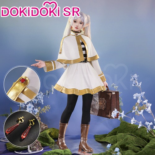 【Ready For Ship】DokiDoki-SR Anime Frieren: Beyond Journey's End Cosplay Frieren Costume | S-Ready For Ship