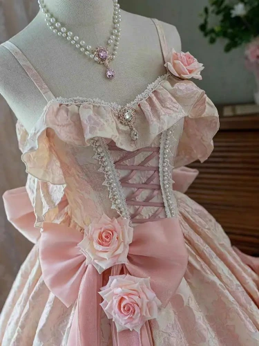 Japan Pink Lolita Wedding Floor-Length Dress Gorgeous Adult Formal Dress Heavy Industry 2024 New - AliExpress 