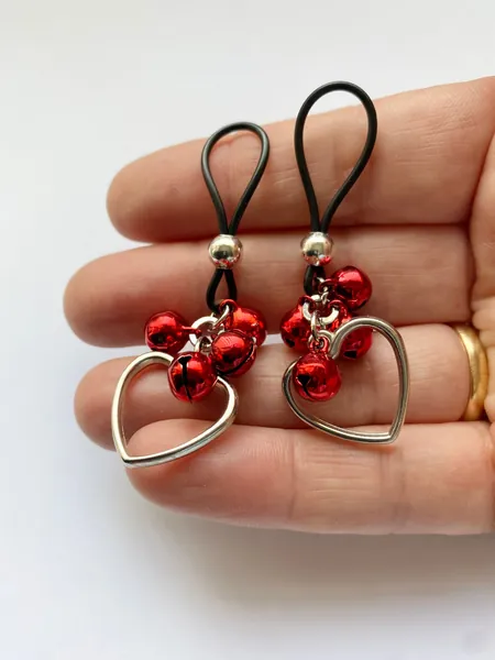 Nipple jewelry body rings nooses Non piercing dangles sexy clamps dangles heart pendants bdsm clitoral clip mature erotic wear gift for her