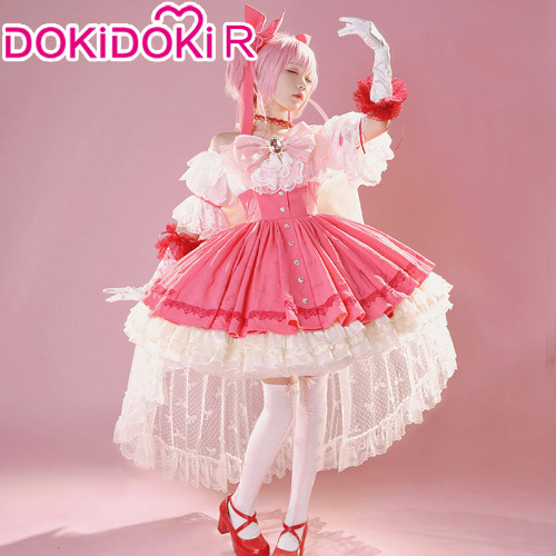 DokiDoki-R Anime Puella Magi Madoka Magica Cosplay Walpurgisnacht Rising Kaname Madoka Costume Dress | M-PRESALE