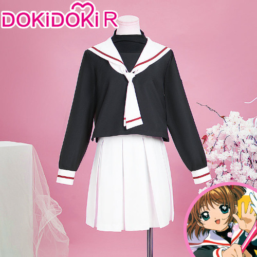 Card Captor Sakura Cosplay Kimonoto Sakura Costume School Uniform