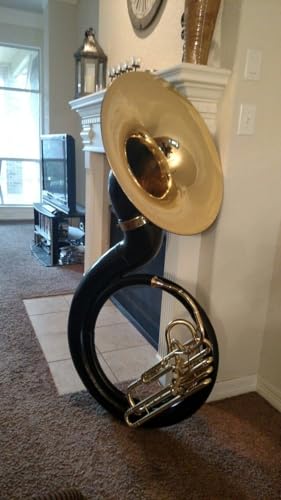 Brass Sousaphone 3 Valve Big Tuba 25" Musical Instrument with Carry Case