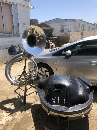 Conn 14k Tuba Sousaphone Naked Lady w/ Mouthpiece And Hard Case