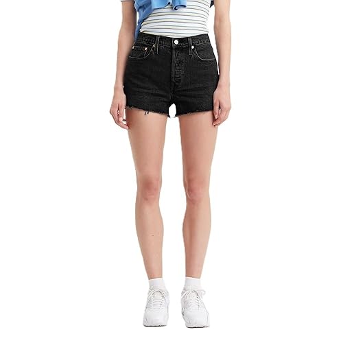 Levi's Women's 501 Original Shorts (Also Available in Plus) - Standard - 27 - Lunar Black - Black