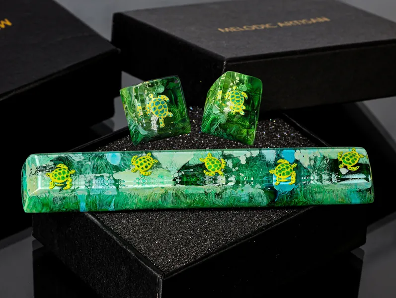 Sea turtle Spacebar, Turtle Resin OEM SA Profile Key Cap, Turtle keycap, For cherry MX keyboard, Custom spacebar, Gift ideas