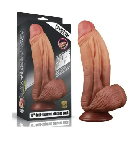 Dual-layered Silicone Nature Cock 10″