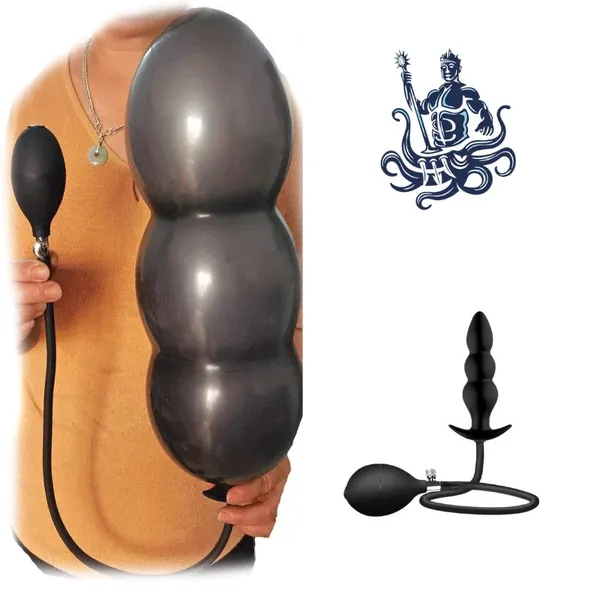 Inflatable Butt Plug Anal Expander Unisex Liquid Silicone Sex Toy