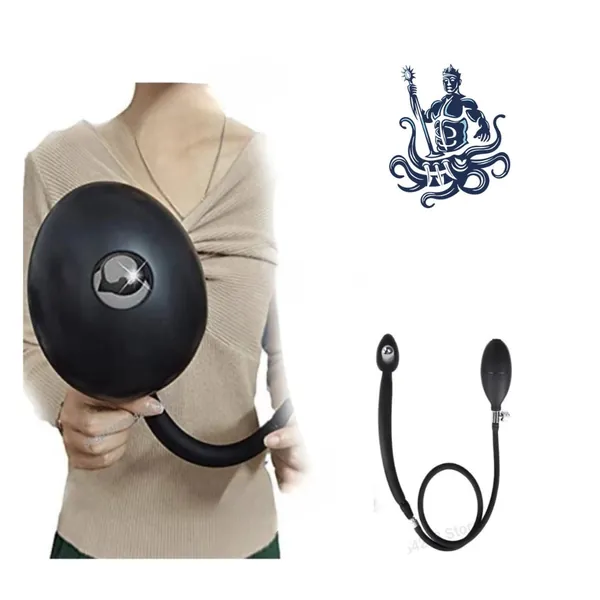 Extra Long Inflatable Butt Plug Anal Expander Unisex Liquid Silicone Adult Toy