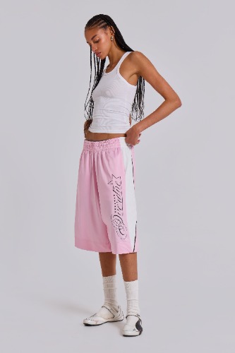 Pink Overdue Basketball Shorts | S / Pink