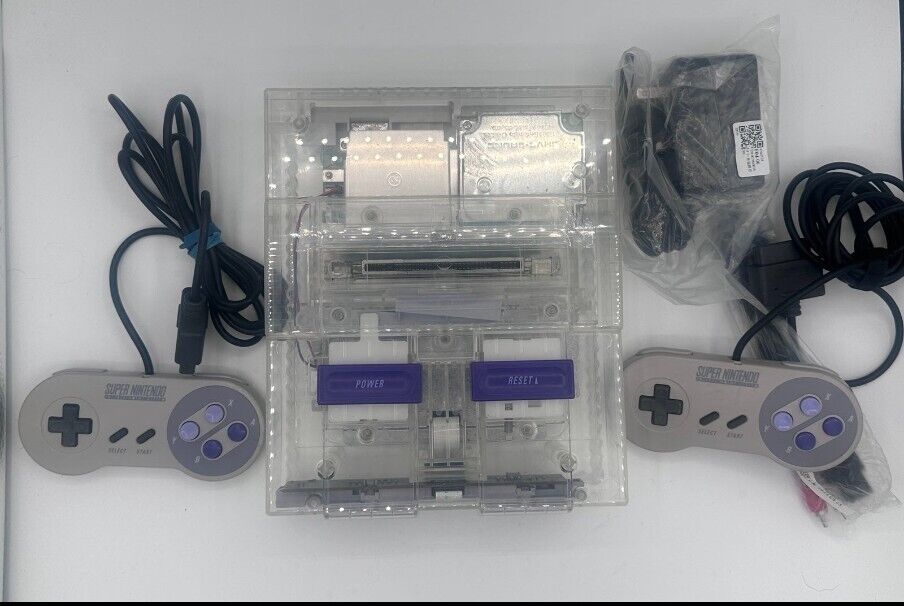 Modified SNES Console Bundle With 2 Controller, Power and A/V Cord