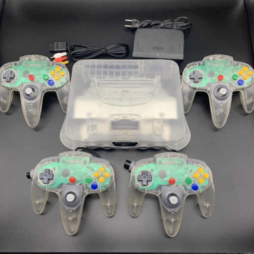 Nintendo 64 N64 Clear White Custom Console Choice Controller Used Region free