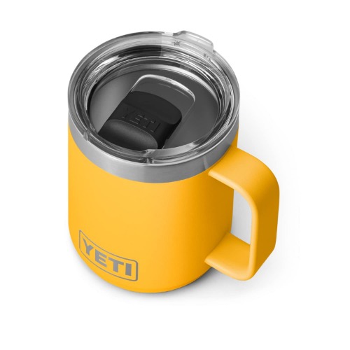YETI Rambler 10 oz Stackable Mug, Vacuum Insulated, Stainless Steel with MagSlider Lid, Alpine Yellow - Alpine Yellow