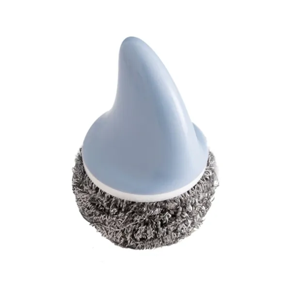 Cute Shark-Fin Pan Scrubber (with 5 scrub refills) - Sky Blue