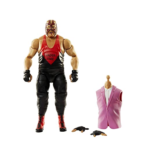 WWE Elite Action Figure Royal Rumble Vader with Accessory and Dok Hendrix Build-A-Figure Parts​, HKP16, Multicolor