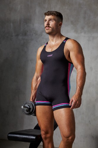 Neon Black Singlet | Medium