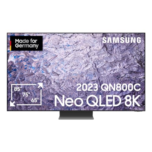 Samsung Neo QLED QN800C 85 Zoll Fernseher (GQ85QN800CTXZG, Deutsches Modell), Neo Quantum HDR 8K Plus, Neural Quantum Prozessor 8K, Dolby Atmos, Smart TV [2023] - 85 Zoll - Modell 2023