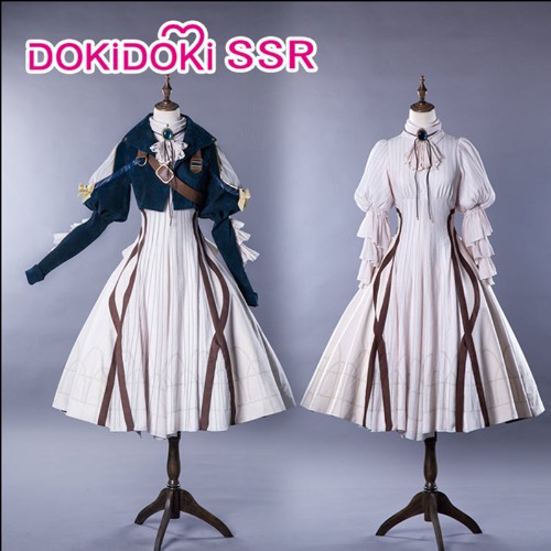 【XL Ready For Ship】DokiDoki-SSR Anime Violet Evergarden Cosplay Costume Women Dress Costume | S-PRESALE