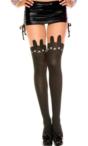 Bunny Rabbit [Beige/Black] | STOCKINGS | Default Title