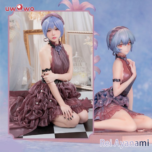 【In Stock】Uwowo Rei Ayanami Evangeliona Whisper of Flower Ver. Dress Cosplay Costume | 【In Stock】S