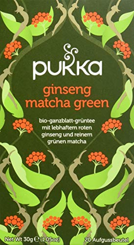 Pukka Bio Tee Ginseng Matcha Green, 20 Beutel, 30g