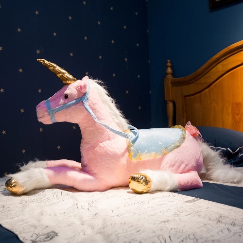 Jumbo Riding Unicorn (3 Colors) - Pink