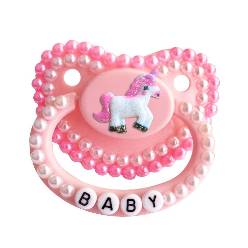 Rainbow Baby Deco Pacifier - Unicorn Baby