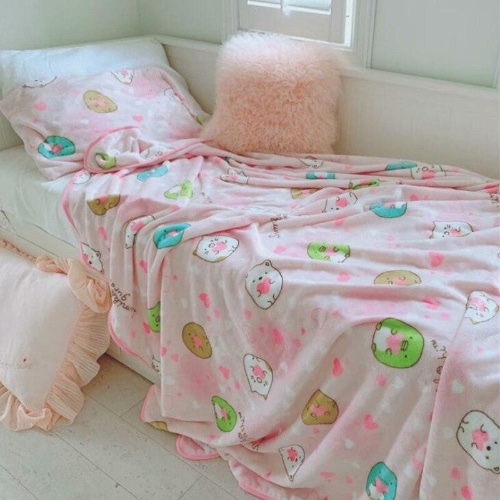 Pink Hamster Fuzzy Blanket - 200x150cm Blanket