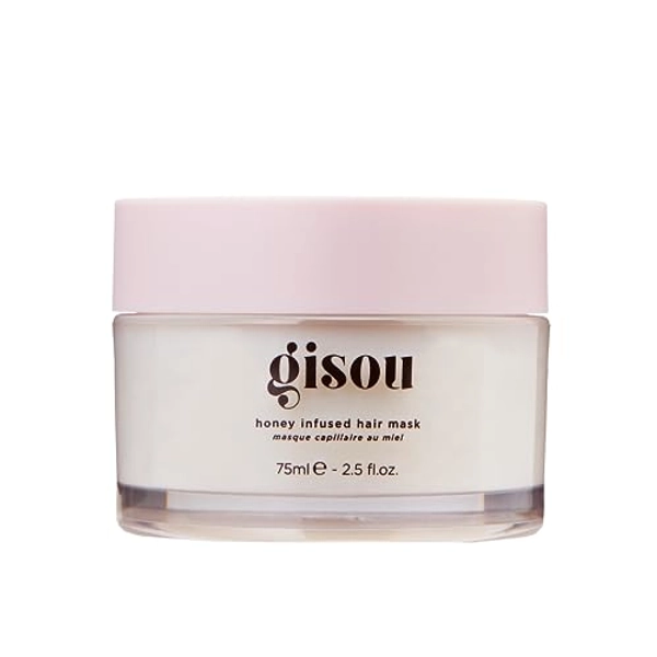Gisou Honey Infused Hair Mask Travel Size to Hydrate and Repair for Softer, Stronger, More Manageable Hair, Mini TSA-Approved Mask (2.5 fl oz)