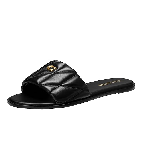 Coach Women's Holly Sandal - 10 - Black